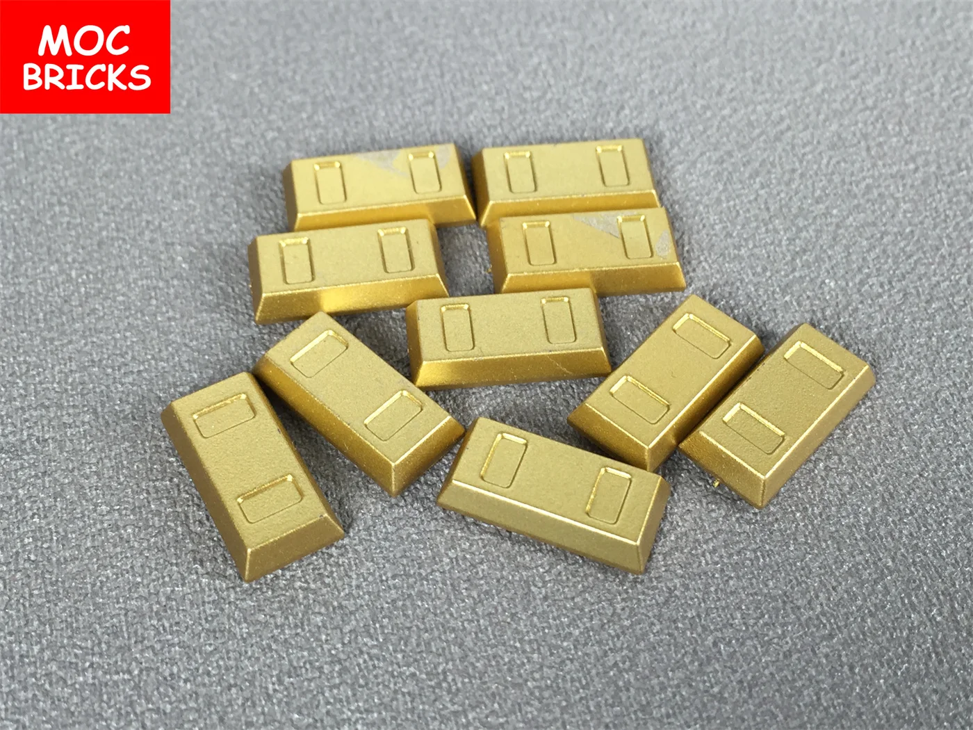 Construction Blocks Racing Car Building Blocks Building Blocks Car Building Blocks Anime Block Toys MOC Bricks Money Gold Silver Utensil Ingot Bar Chocolate fit with 99563 Building blocks Action figure toys for children