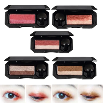 

Professional Dual Color Eyeshadow Waterproof Pigment Powder Makeup Palette Shimmer Eyeshadow Cosmetic Tools