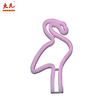

High Quality Flamingo decorative costom table indoor christmas led neon light