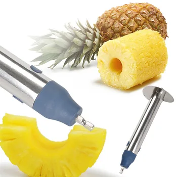 

Core Remover Strong Welded Safe Labor Saving Separator Easy Clean Picker Electric Drill Fruit Pineapple Sharping Stainless Steel