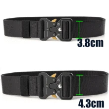 Тактический Ремни нейлоновый армейский ремень открытый металлической пряжкой полиции Heavy Duty тренировочный Охотничий пояс 125/135 см 3,8/4,3 см в ширину