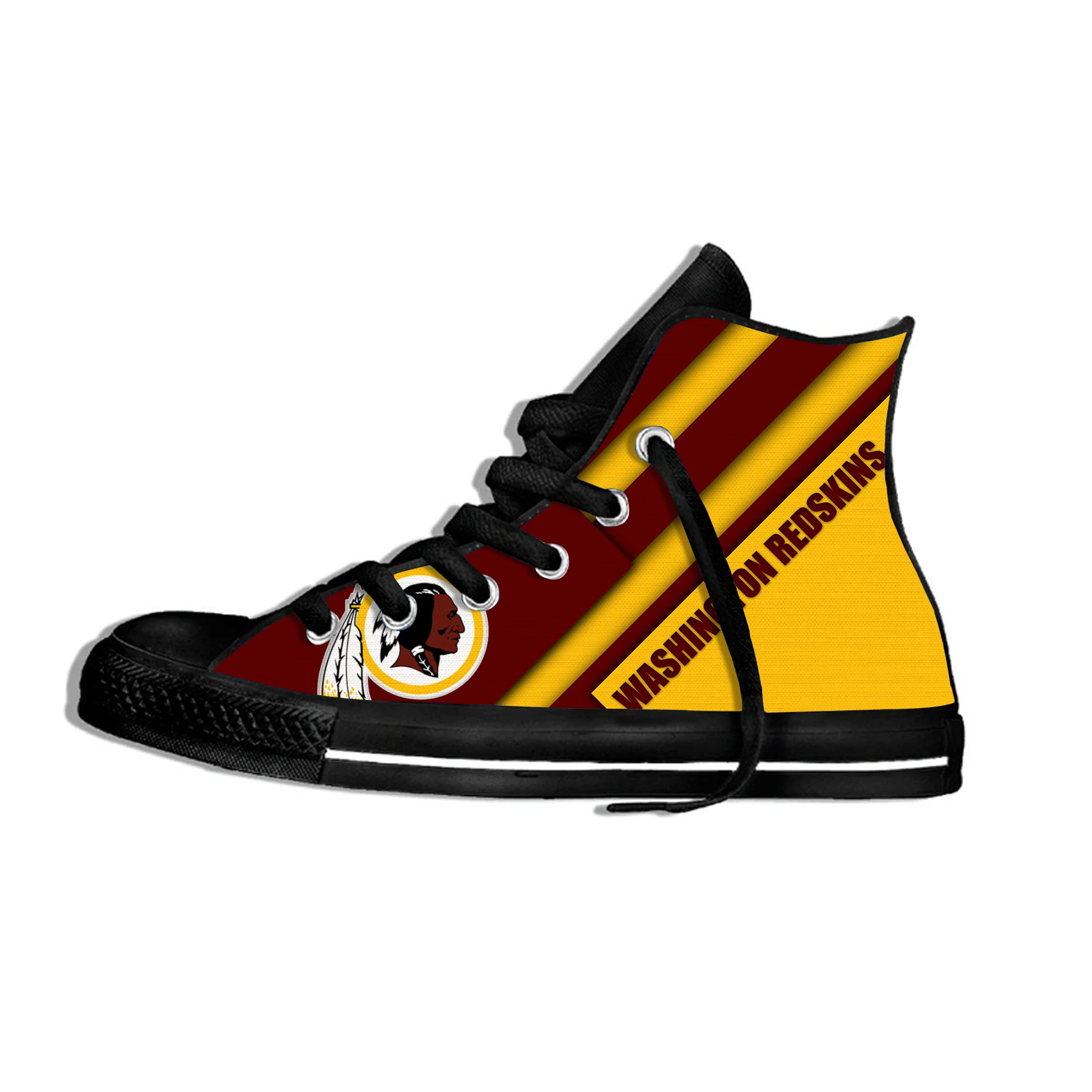 E Redskins/легкая обувь для отдыха с высоким берцем; Мужская и женская повседневная обувь для фанатов футбола в стиле «тона»; парусиновые дышащие кроссовки на плоской подошве - Цвет: E