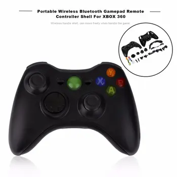 

Portable Wireless Gamepad Remote Controller Full Replacement Housing Shell + Buttons Set For XBOX 360 Black