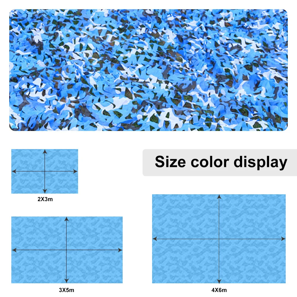 Океан Камуфляж Солнцезащитный навес открытый сад бассейн тент автомобиль палатка армейский камуфляж сетка Военная Рыбалка укрытия скрытие сетки