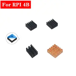 Для Raspberry Pi 4 радиатор Cooper алюминиевый радиатор комплект для охлаждения для Raspberry Pi 4 Модель B Pi 4B Pi4
