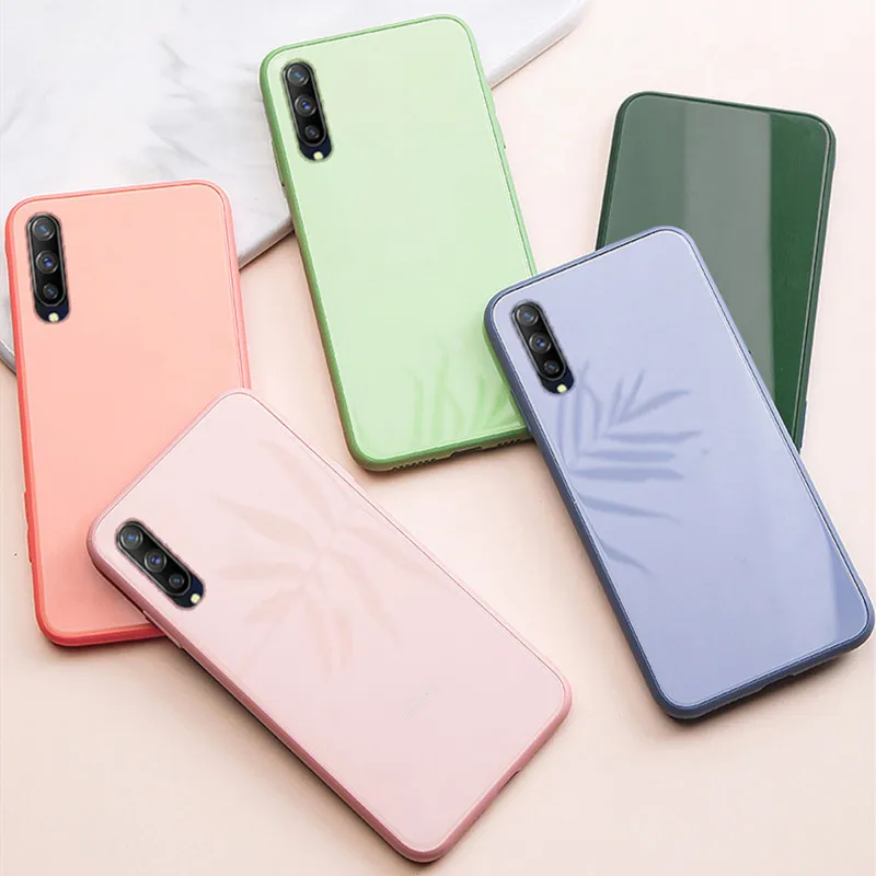 Liquid Glass Phone Case For Xiaomi 8 9 se Cover Redmi Note Pro K20 Soft Border Anti-Fall Protective Fundas | Мобильные телефоны и