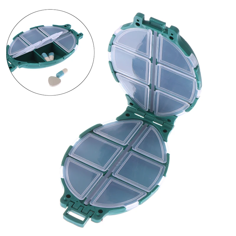 1PCS Travel convenient medicine Pill Box 12 Grids pills dispenser pill organizer Tablet Pillbox Case Container Drug Divider