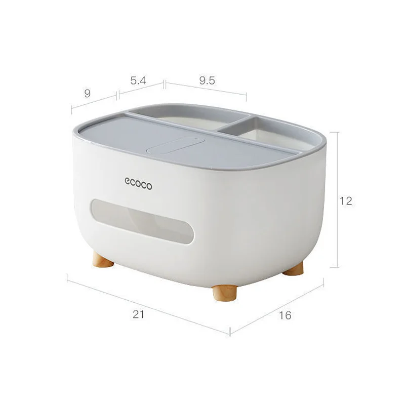 MessFree® Ecoco Tissue Box  インテリア 家具, 卓上 収納, 収納 アイデア