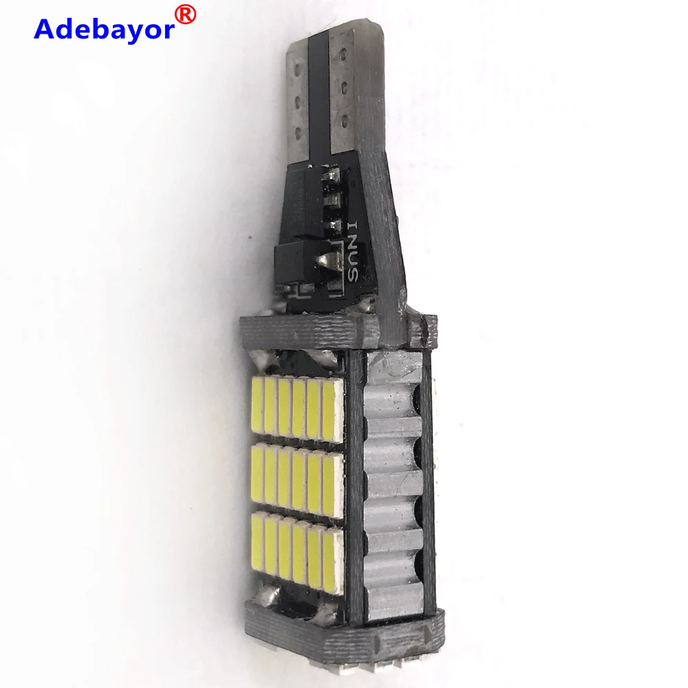 50 шт. T15 921 W16W 45 SMD 4014 Canbus T10 светодиодный автомобильный дополнительный стоп сигнал