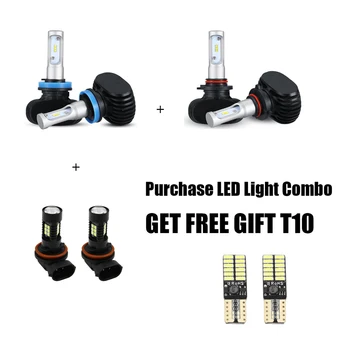 

6pcs White Combo 9005 H11 LED Headlight 9006 Fog Light Bulbs For Toyota 4Runner 2006-2009