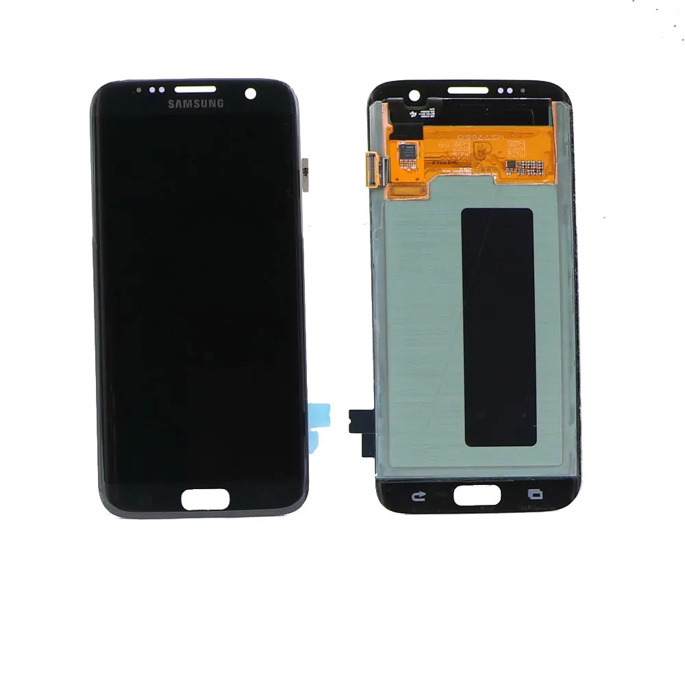 Оригинальный супер AMOLED ЖК дисплей 5 дюйма для SAMSUNG Galaxy s7 edge G935 G935F Черный сенсорный