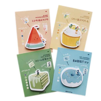 

30 Pages/Pack Cute Cake Doughnut Watermelon Memo Pad Paper Notepad School Office Supply Student Stationery Kid Gift