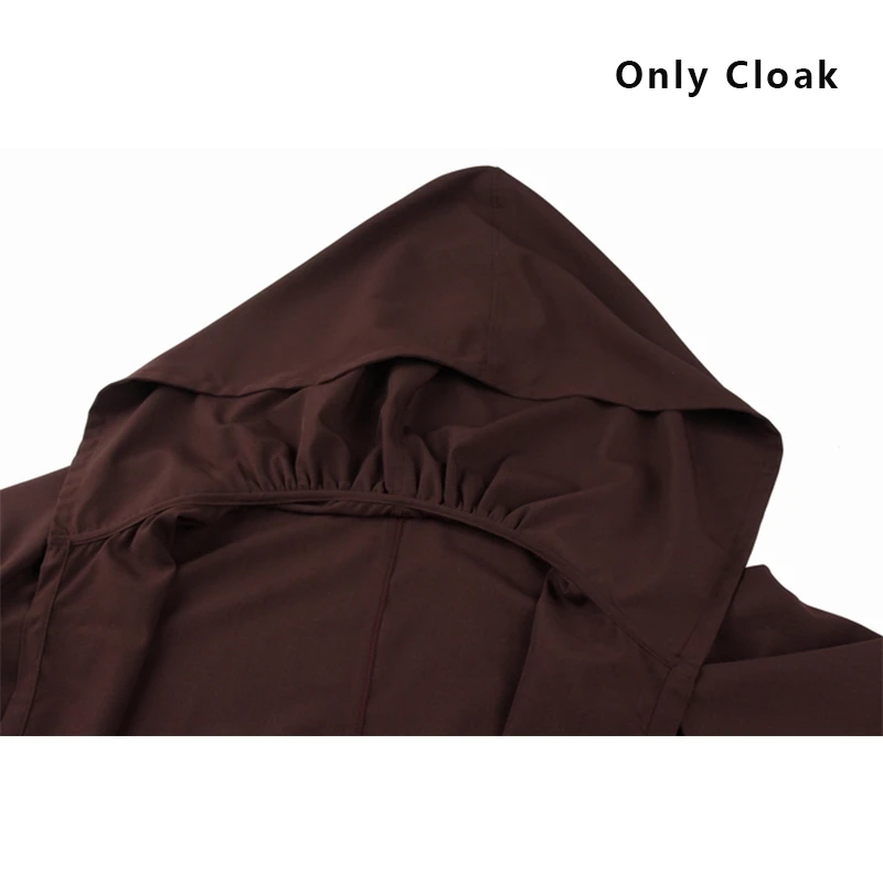 Only cloak Звездные войны Мейс Винду туника костюм Звездные войны джедая Рыцарь Косплей Ony плащ жилет рубашка ремень взрослый индивидуальный костюм на Хэллоуин - Цвет: Only cloak