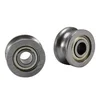 12Pcs/Set U604ZZ 4*12*4mm U Groove Ball Bearing Guide Pulley For Rail Track Linear Motion System ► Photo 2/3