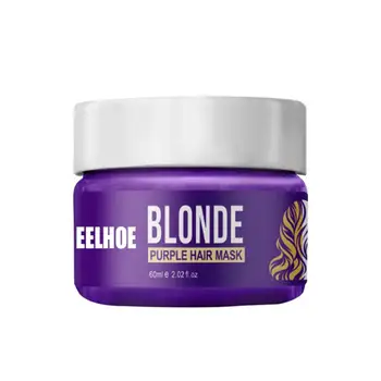

eelhoe Gray Hair Dye Cream 60ml hair color hair dye permanent Fashion Hair Styling Silver Grandma Gray nourishing Safe TSLM1