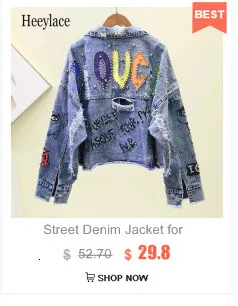 2020 sexy hollow out sequines tassel jeans coat Women Beading Rivet Vintage Boyfriend denim jacket coat Female Long Sleeve Coat