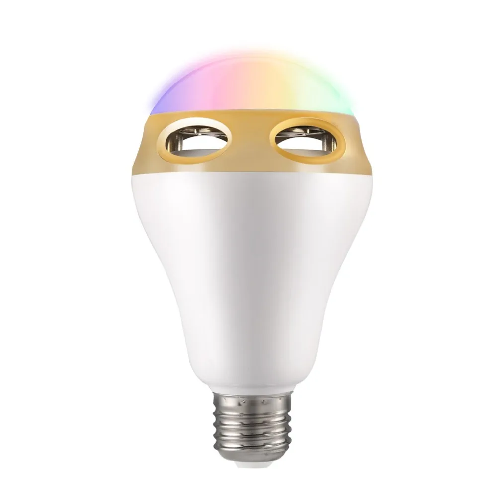 Светодиодный bluetooth-динамик светильник E27 RGB лампа изменение цвета/музыкальный плеер светильник ing лампа со встроенным Bluetooth аудио мини-динамик