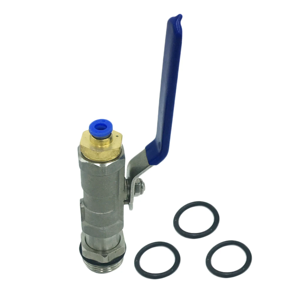 Stainless steel Drum Faucet & Gasket for Barrel Containers Connection