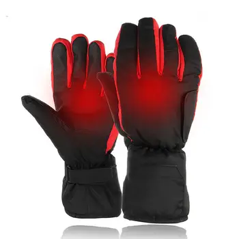 

Motorcycle Gloves Waterproof Heated Guantes Moto Touch Screen Battery Box Electric Ski Motorbike Racing Riding Gloves Winter#3