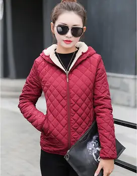 

New women's hooded clothing fleece basic long-sleeved jacket female coat short casual zipper jacket 2019 winter