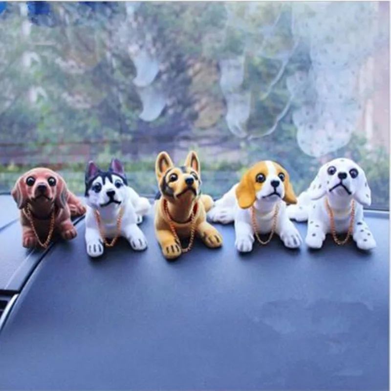  New Car Styling Cute Bobblehead Dog Doll Car Nodding Dog Shakes His Head Shaking Dog For Car Decora