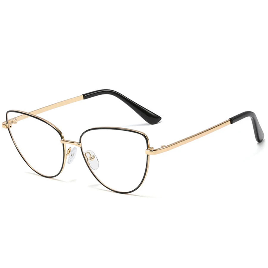 6 Glasses frame Винтажные простые оправы для очков кошачий глаз для мужчин и женщин, модные оптические очки для компьютера, прозрачные линзы, прозрачные очки - Цвет оправы: 6 Glasses frame
