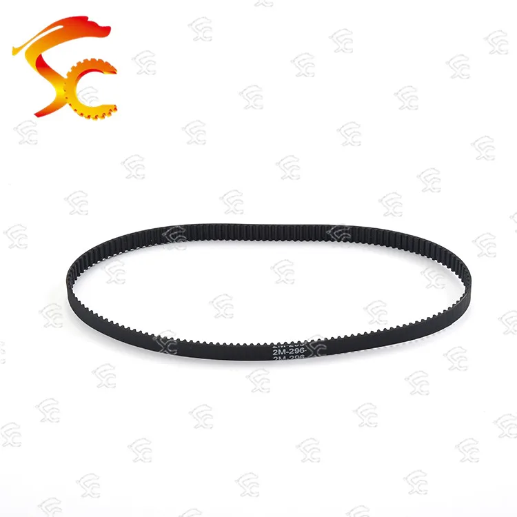 10PCS 2gt296 band closed loop rubber 2gt 296 6timing belt