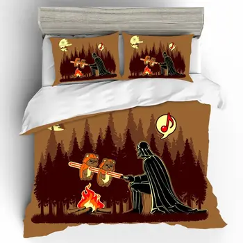 

Set Bed Sheets Pillow Cases Bed Linen Set Bedding Sets Cotton Duvet Cover Home Textile Single Star Wars Queen King Size Bedding