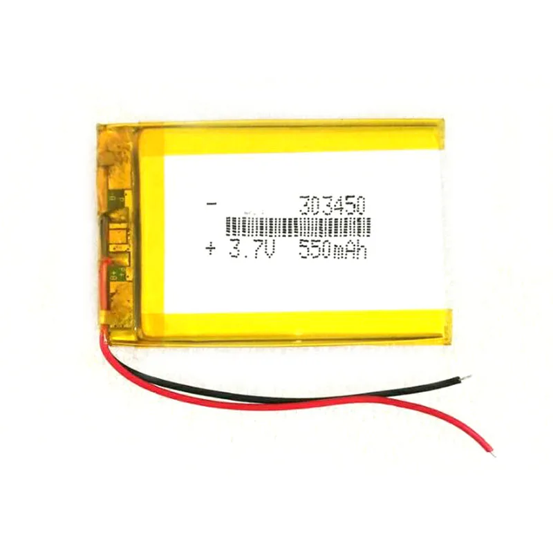 Banggood 3 7 V 550mAh 303450 323450 Lipo полимерная литий ионная аккумуляторная батарея для
