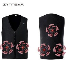 ZYNNEVA углеродного волокна Электрический согревающий пояс для мужчин и женщин с подогревом бизнес куртка без рукавов Талия Отопление повседневное пальто GC1111