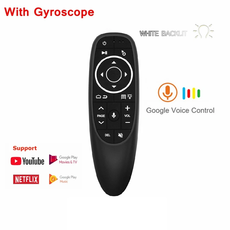 

G10S G10S Pro Voice Remote Control 2.4G Wireless Air Mouse Gyroscope IR Learning for Android tv box HK1 H96 Max X96 mini