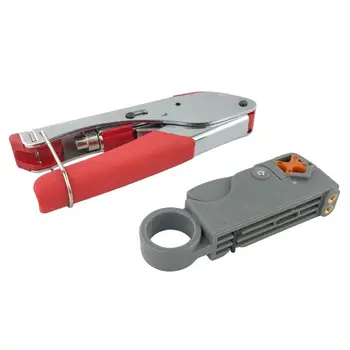 

F head squeeze tool coaxial cable stripper multi-function coaxial tool set video cable installation tool