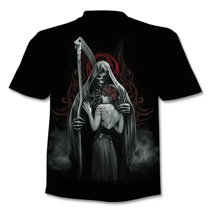 Hec5caac3a1fe42249a6a17f3056de87d9 - Fake Jacket Skull Print T-Shirt