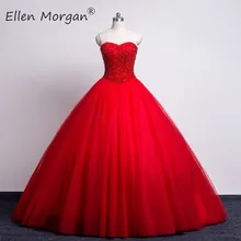 Милое красное пышное платье года для милых девочек, 16 пышных бальных платьев, роскошное Тюлевое Платье на шнуровке с кристаллами, Vestidos De 15 Anos