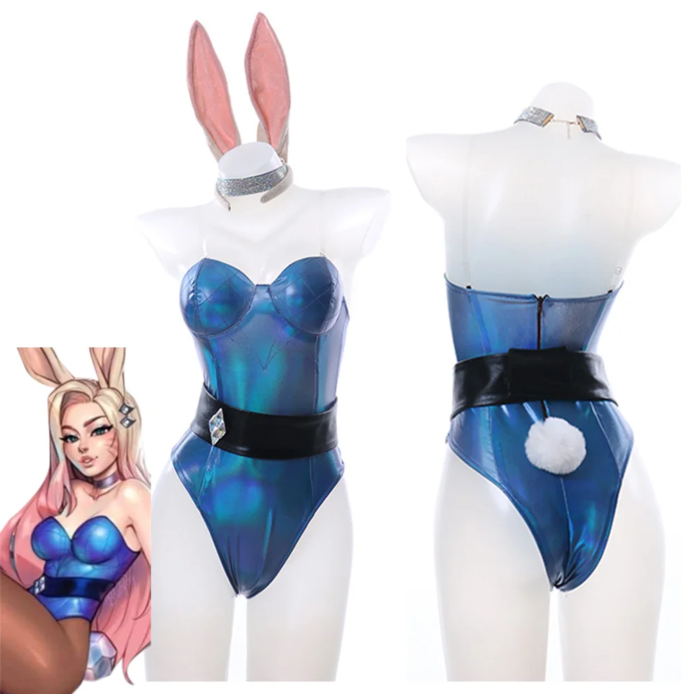 Ahri Косплей Костюм LOL KDA кролик девушка сексуальный костюм Хэллоуин костюмы