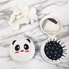 Cartoon Dream Comb Portable Travel Air Bag Massage Cute Cartoon Animal Pattern Folding With Mirror Modeling Tool  Mini Brush 4