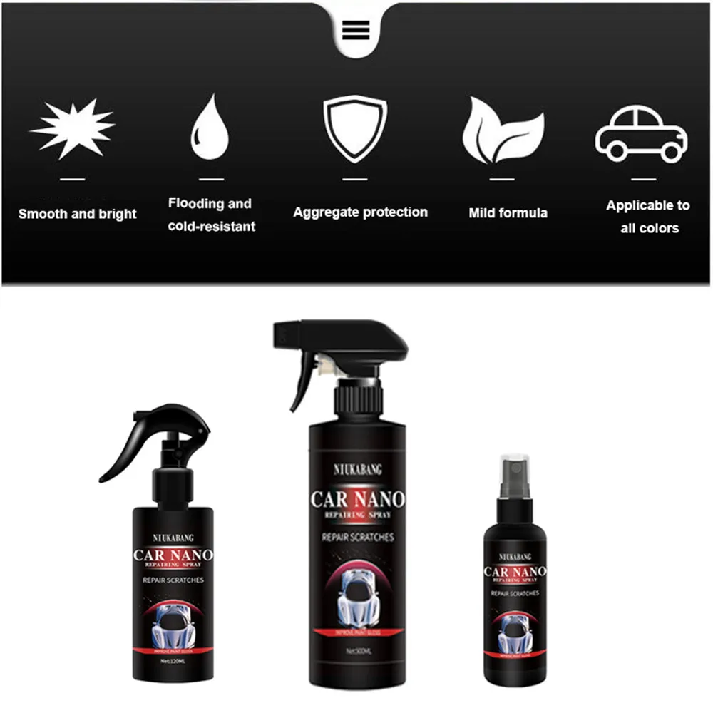 car wax 500ML Ceramic Coating Spray Car Top Sealant Repellent Nano Glass Polishing Plated Crystal Liquid Hydrophobic Coating Waterproof best car seat leather cleaner