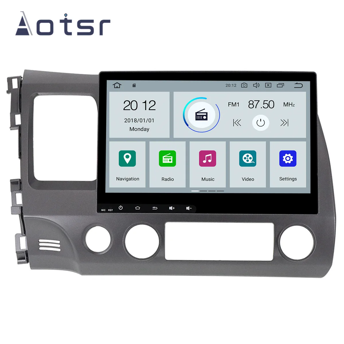 10," Android 9,1 дюйм/сек, GPS навигация автомобильное радио плеер для Honda CIVIC 2006-2011 головное устройство мультимедийный Кассетный плеер рекордер