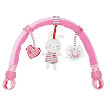 

Baby Infant Crib Stroller Clip Music Delvelopmental Plush Toy Love Heart Cartoonish cute Rabbit Mobile Phone case Accessories