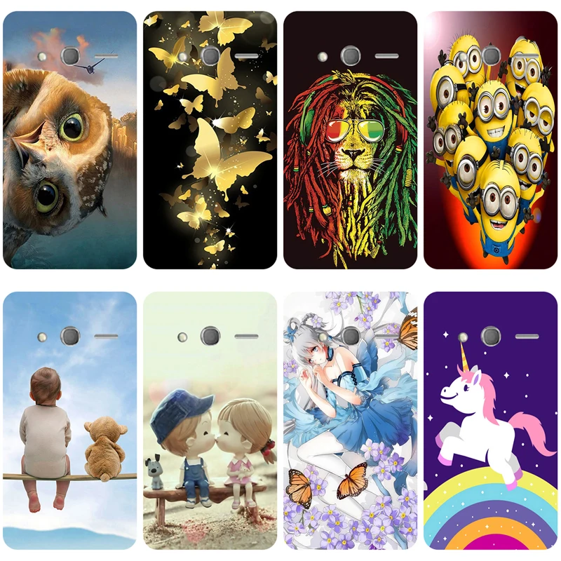 

Silicone Printed phone Case for Alcatel One Touch Pixi 4 4.0" 4034D cases soft TPU Phone Back cover full 360 Protective shell