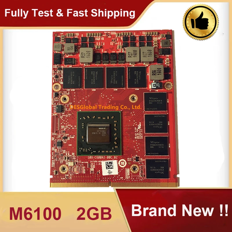 Абсолютно новая видеокарта M6100 для Dell Precision M6800 M6700 M6600 FirePro K5WCN 0K5WCN CN-0K5WCN полностью протестирована