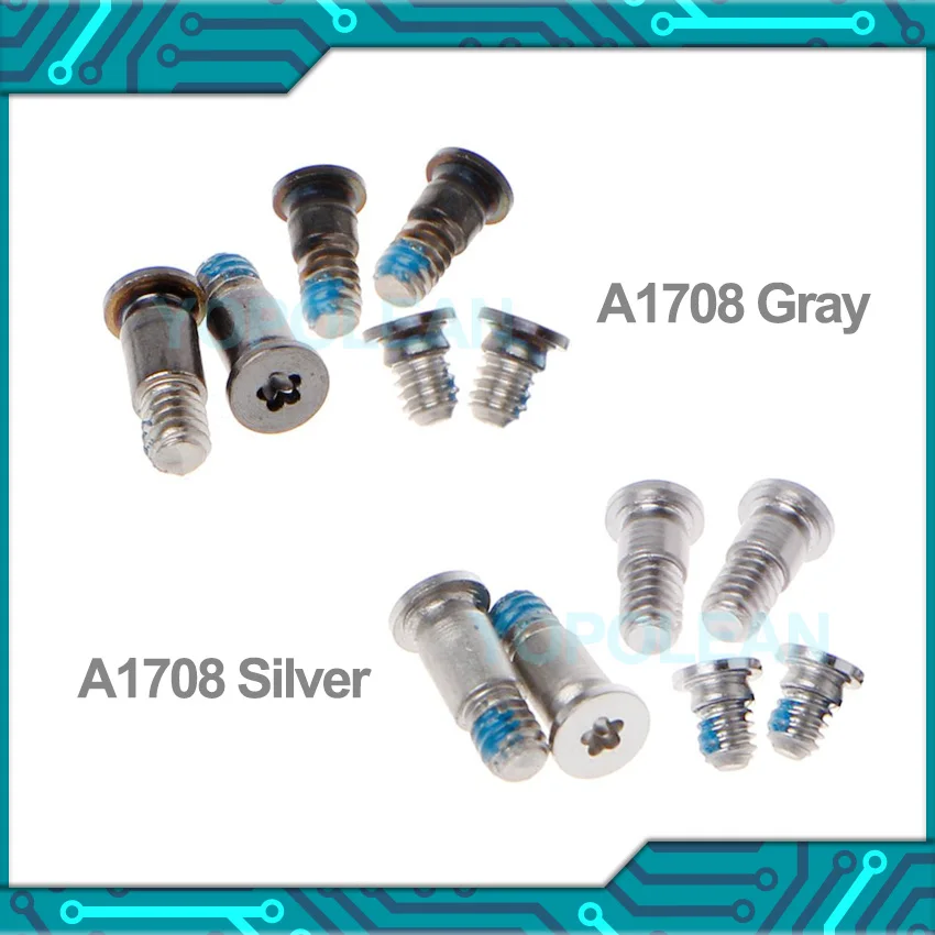 Новый серебристо серый цвет чехол для задней части корпуса Винты Набор Macbook Pro Retina