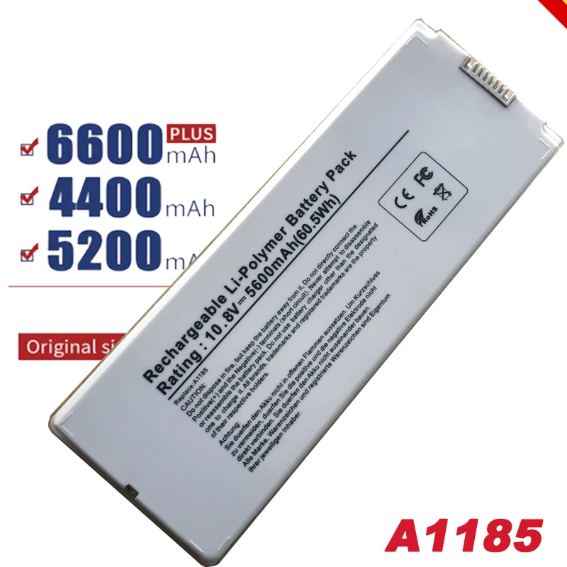 Новый Белый Аккумулятор для ноутбука Apple MacBook 13 дюймов A1185 A1181 MA561 MA561FE/A MA561G/A MA254