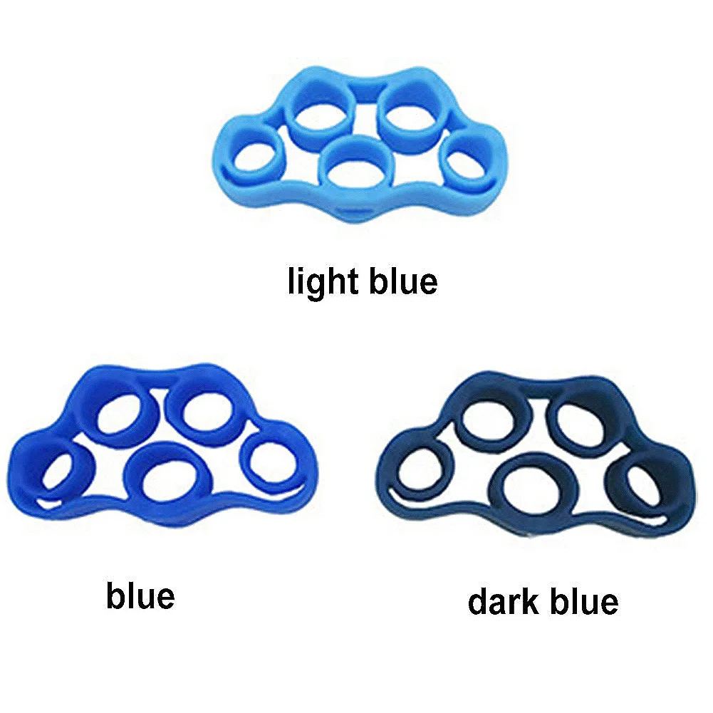 

1Pcs Silicone Finger Gripper Resistance Band NEW Hand Grip Wrist Stretcher Finger Expander Exercise Strength Trainer Multi Color