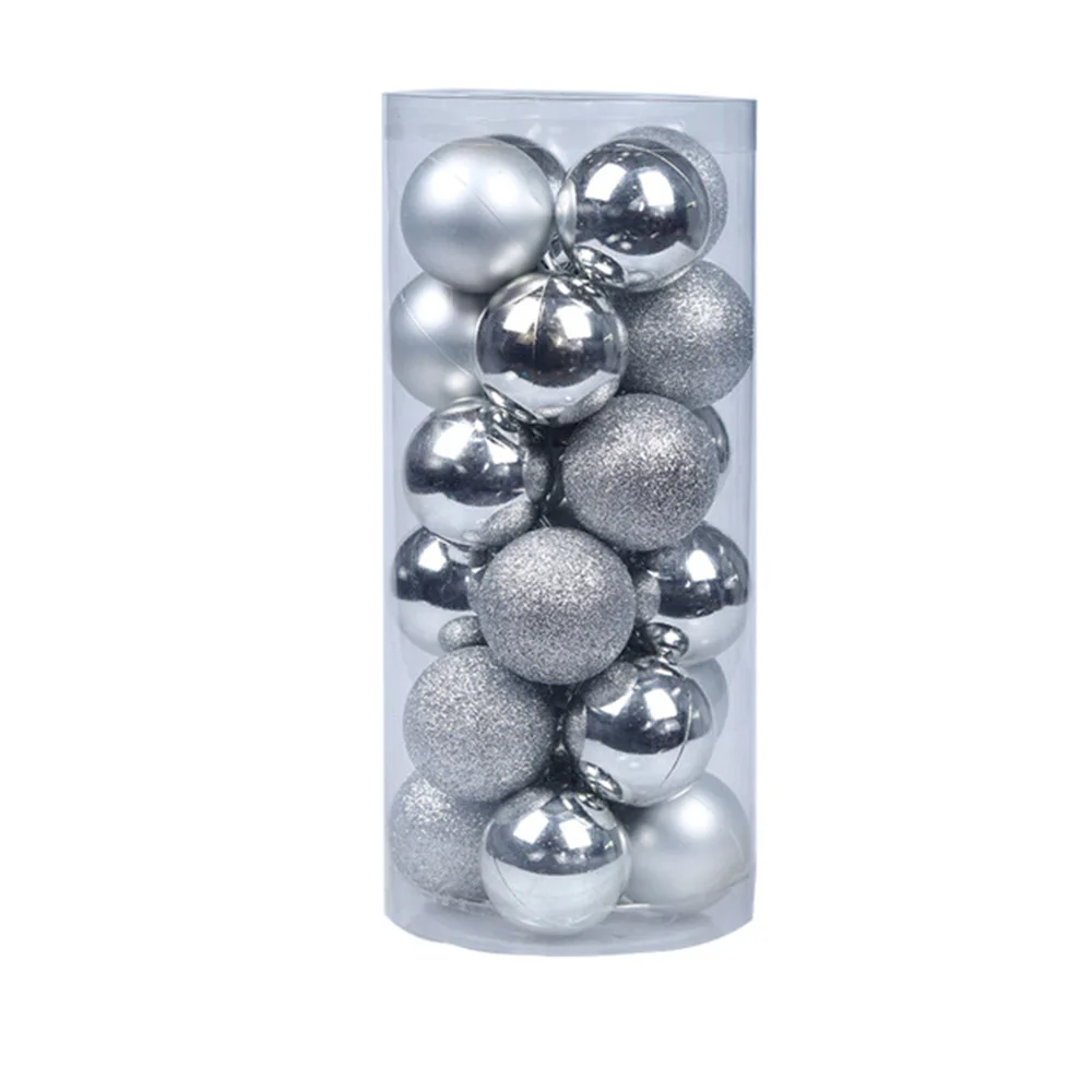 

24PC 60mm Christmas Tree Balls Small Bauble Hanging Home Party Ornament Decor