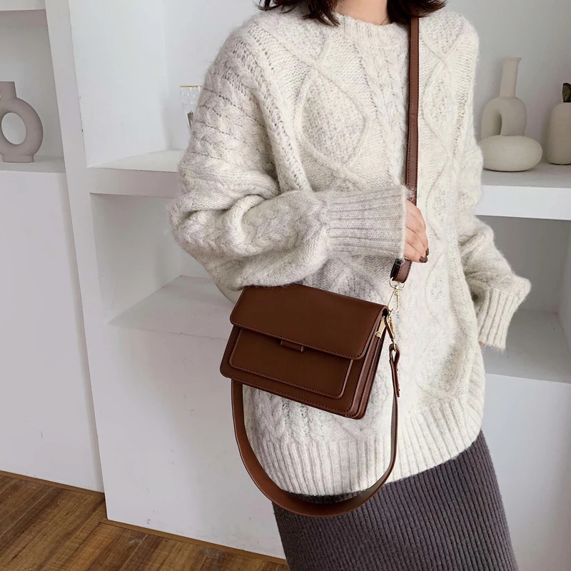 Mini bolsos ligeros de cuero PU con solapa para mujer, bolso de hombro  femenino de verano, bandolera Simple con solapa diaria, novedad de 2022| |  - AliExpress