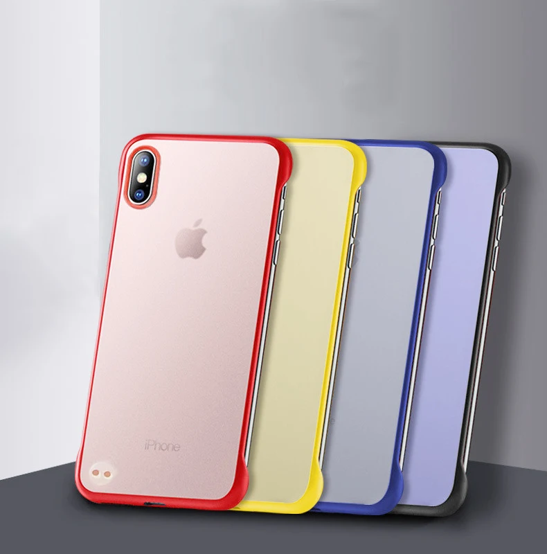 

ciciber Candy Color Frameless Transparent Frosted Hard Phone Case For iphone 11 Pro Max 2019 X XS Max XR 7 8 6S Plus Matte Cover
