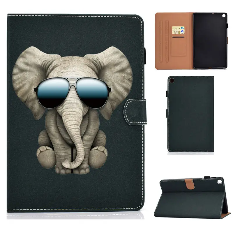 Чехол для Samsung Galaxy Tab S5e 10,5 SM-T720 SM-T725 T720 Smart Cover Funda Tablet Fashion Tower Painted Stand Shell+ подарок - Цвет: 003