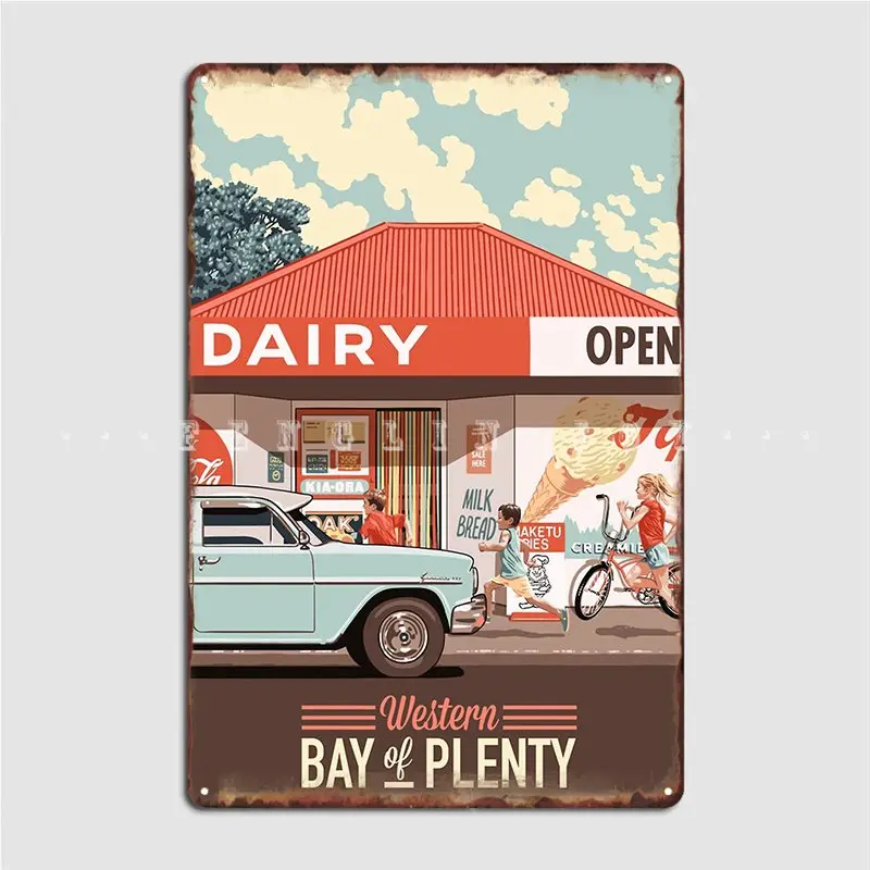 

Corner Dairy Metal Sign Painting Décor Club Home Design Home Tin Sign Poster