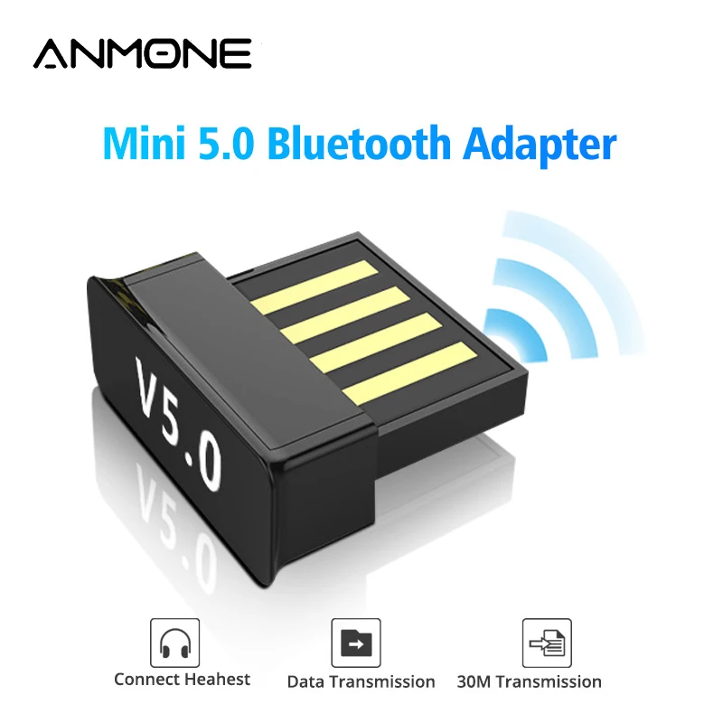 ANMONE мини беспроводной Bluetooth ключ 5,0 USB Bluetooth адаптер ПК планшет музыкальный приемник гарнитура клавиатура беспроводной разъем